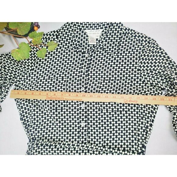 MSSP Max Studio Specialty Products Dress Medium M Professional Black White Belt - Picture 6 of 6